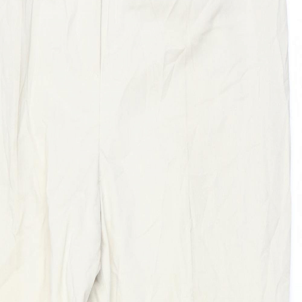 Katy Baker Womens Beige   Trousers  Size 16 L27.5 in