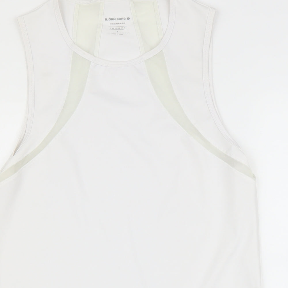 Bjorn borg Womens White   Basic Tank Size 14