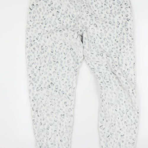 Debemhams Womens White Animal Print  Top One Piece Size 14