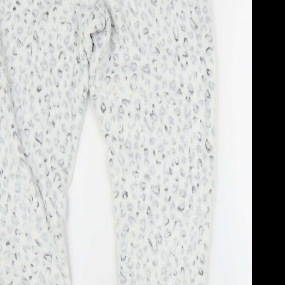 Debemhams Womens White Animal Print  Top One Piece Size 14