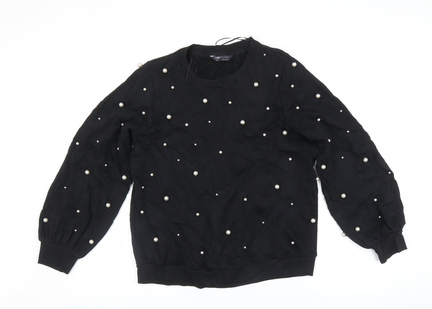 Marks and Spencer Womens Black   Pullover Jumper Size 16