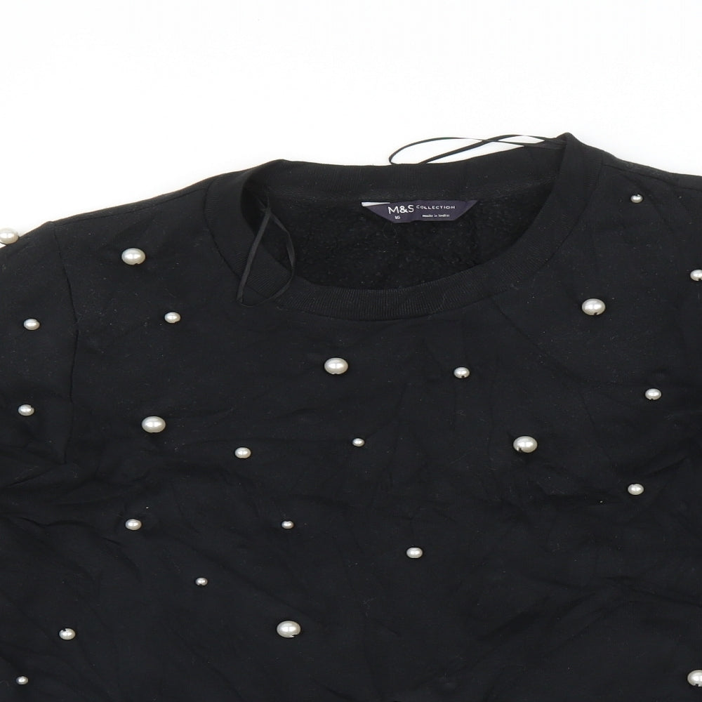 Marks and Spencer Womens Black   Pullover Jumper Size 16