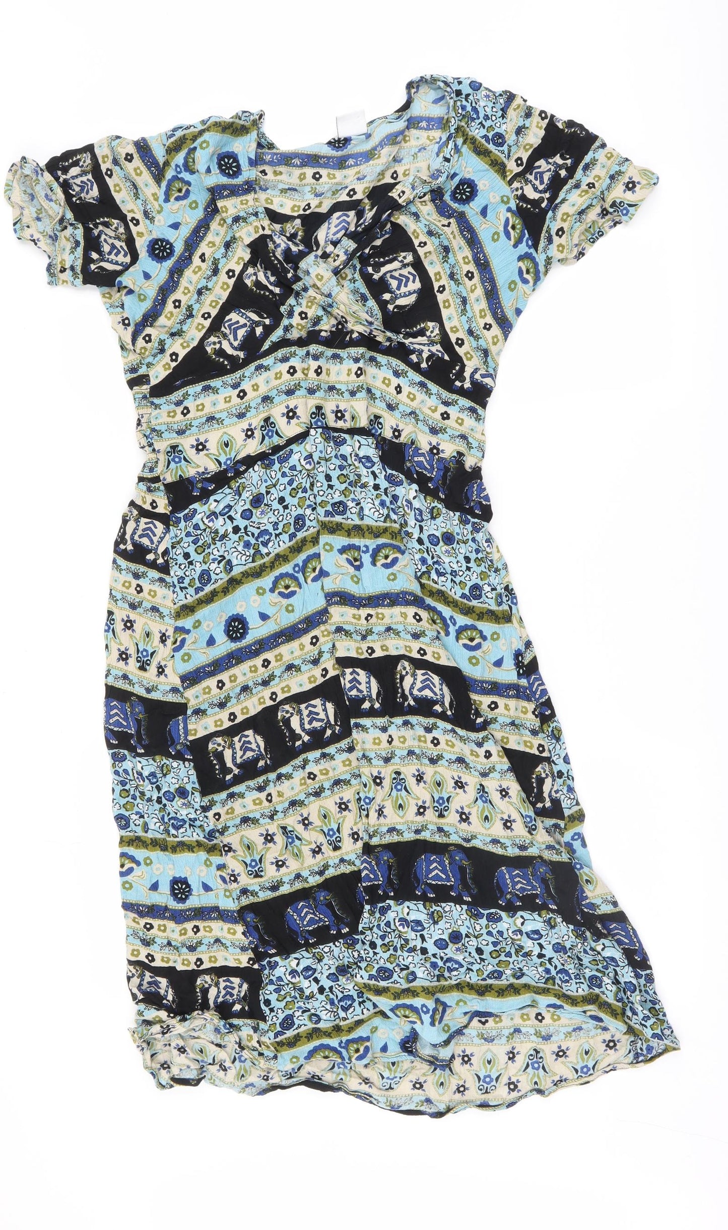 Cotton Traders Womens Multicoloured Argyle/Diamond  Maxi  Size 12