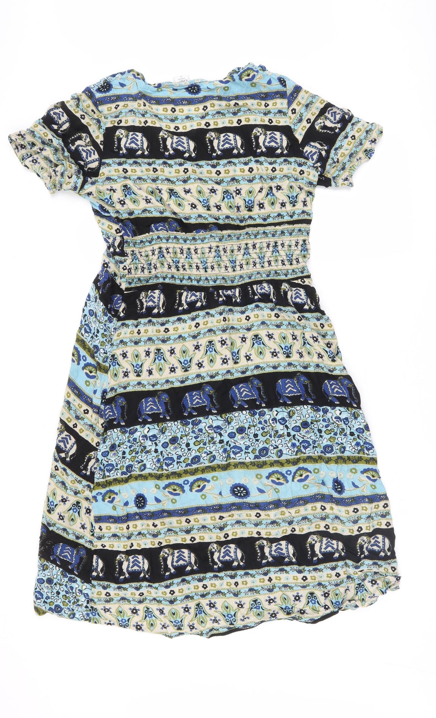 Cotton Traders Womens Multicoloured Argyle/Diamond  Maxi  Size 12