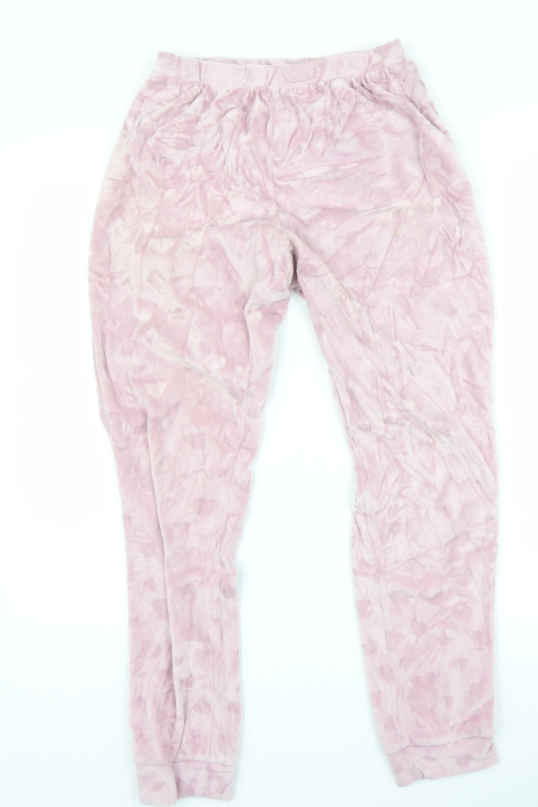 George Womens Pink Solid  Top Pyjama Pants Size 10