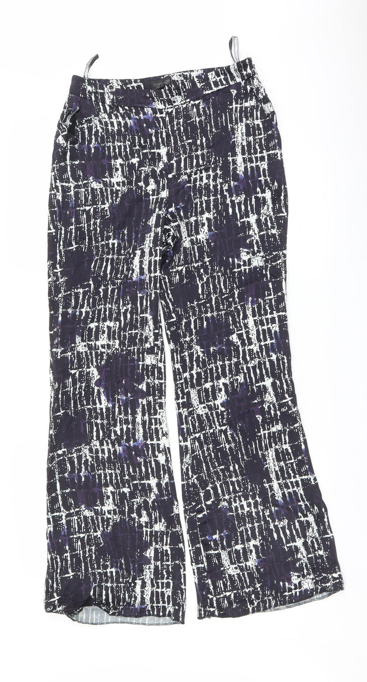 Topshop Womens Black   Trousers  Size 10 L30 in