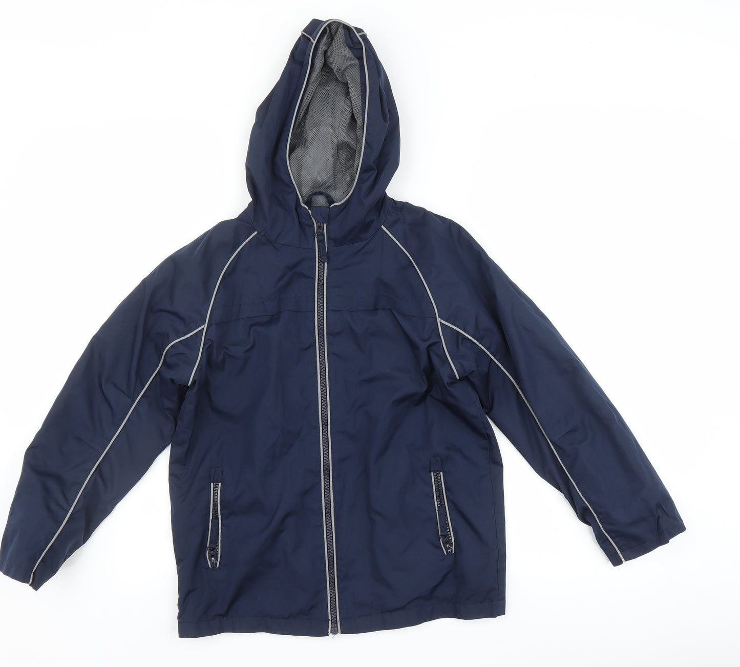 George Boys Blue   Basic Coat Coat Size 8-9 Years