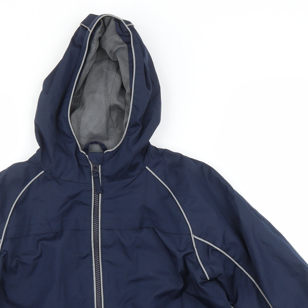 George Boys Blue   Basic Coat Coat Size 8-9 Years