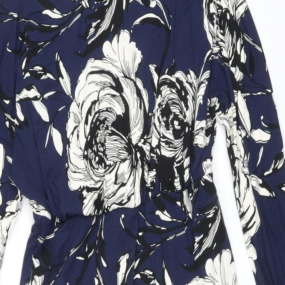 Phase Eight Womens Blue Floral  Shift  Size 14