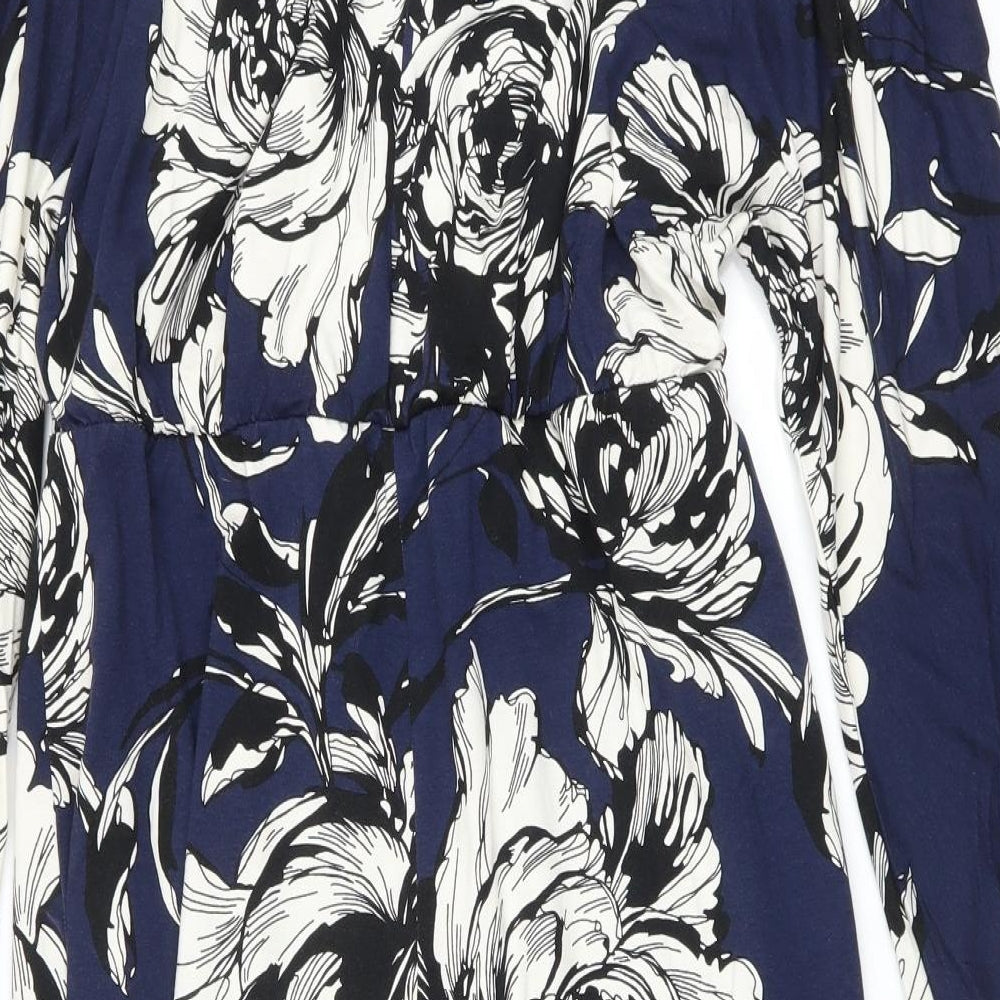 Phase Eight Womens Blue Floral  Shift  Size 14