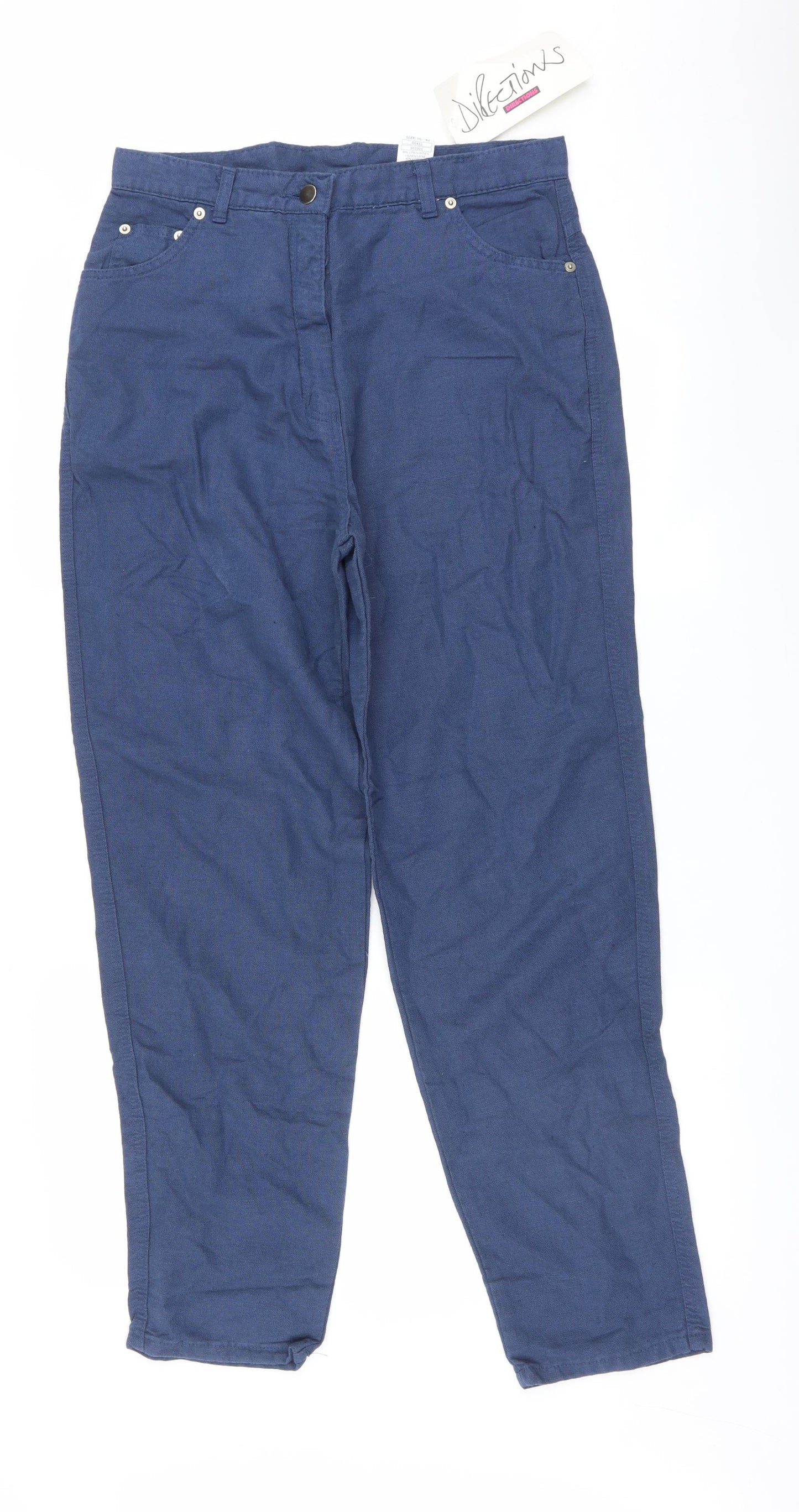 Directions Womens Blue   Trousers  Size 16 L29.5 in