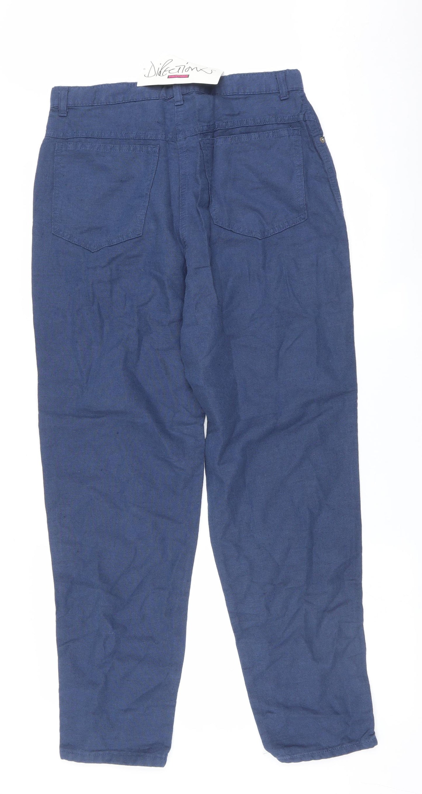 Directions Womens Blue   Trousers  Size 16 L29.5 in
