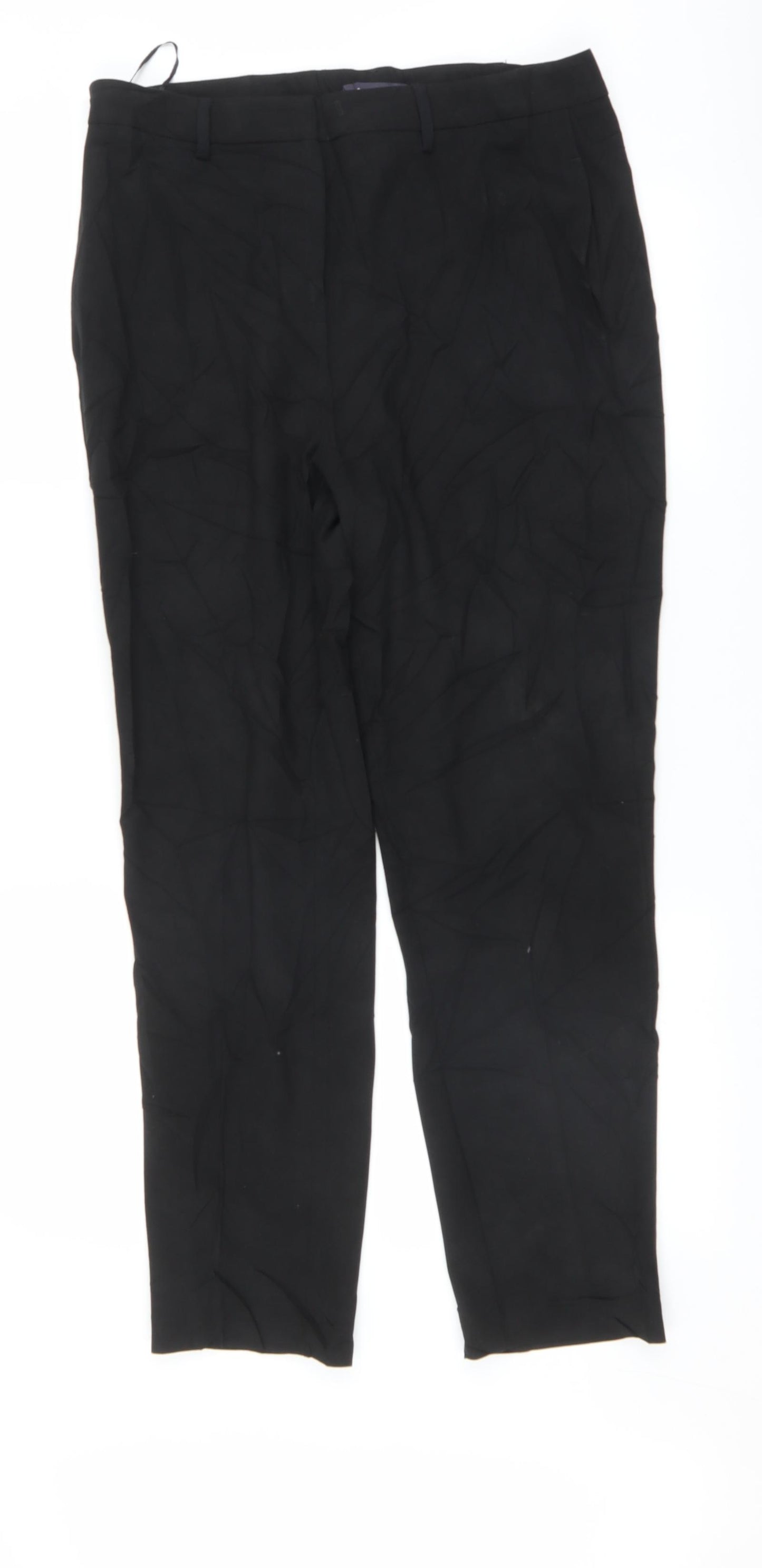 Marks and Spencer Womens Black   Trousers  Size 14 L28.5 in