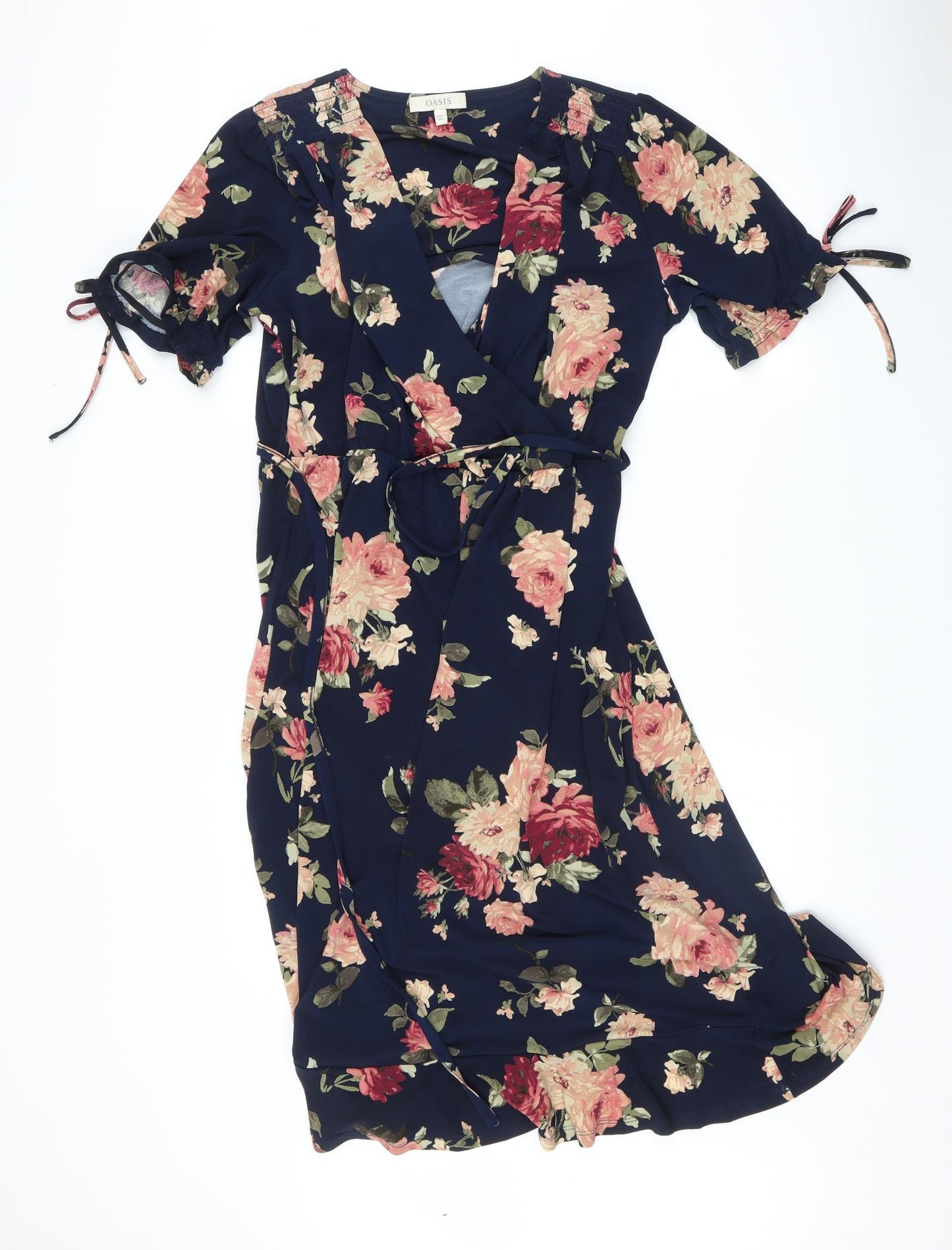 Oasis Womens Black Floral  Maxi  Size L