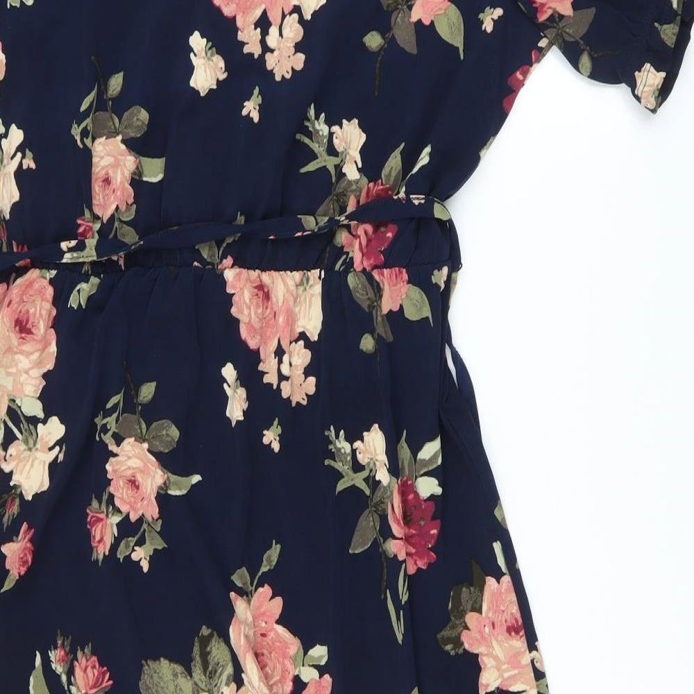 Oasis Womens Black Floral  Maxi  Size L