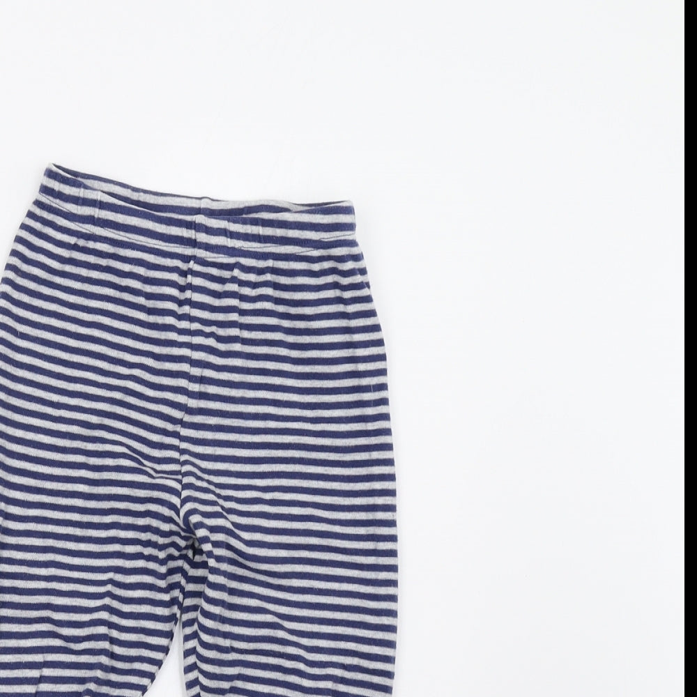 John Lewis Boys Blue Striped   Pyjama Pants Size 6 Years