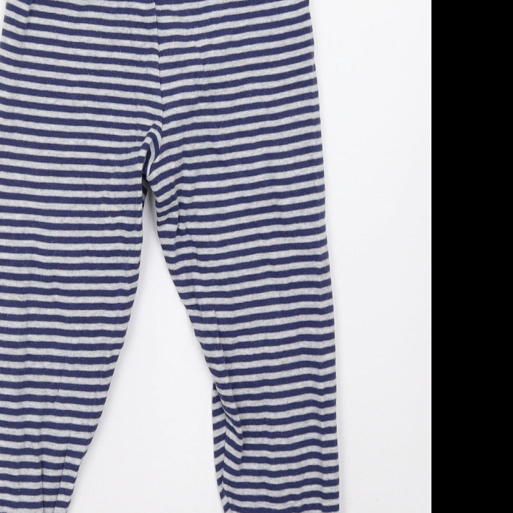John Lewis Boys Blue Striped   Pyjama Pants Size 6 Years