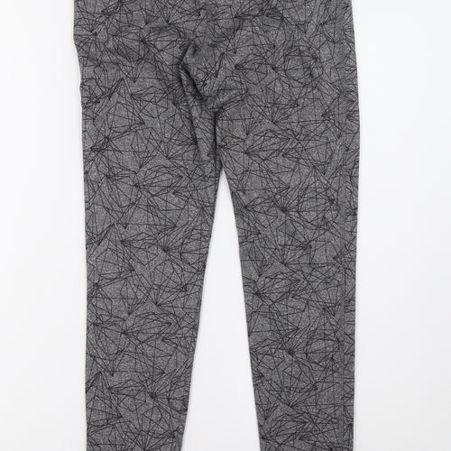Crivit Womens Grey Geometric   Leggings Size S L27 in