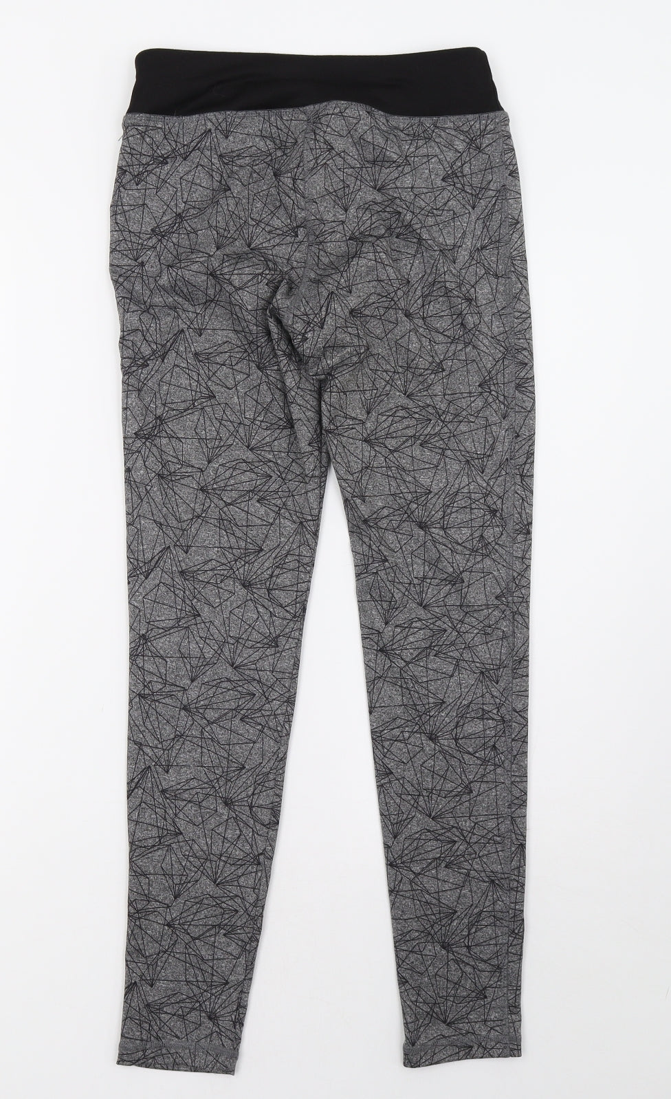 Crivit Womens Grey Geometric   Leggings Size S L27 in