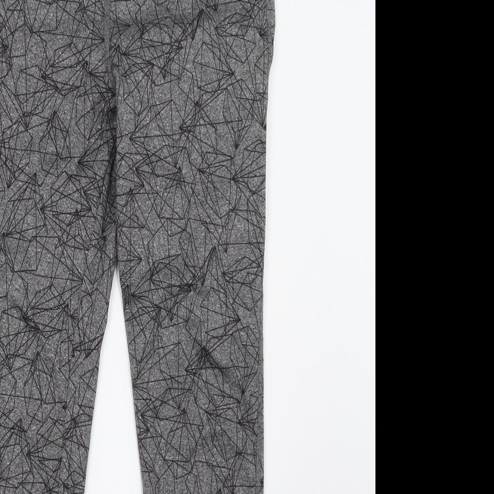 Crivit Womens Grey Geometric   Leggings Size S L27 in