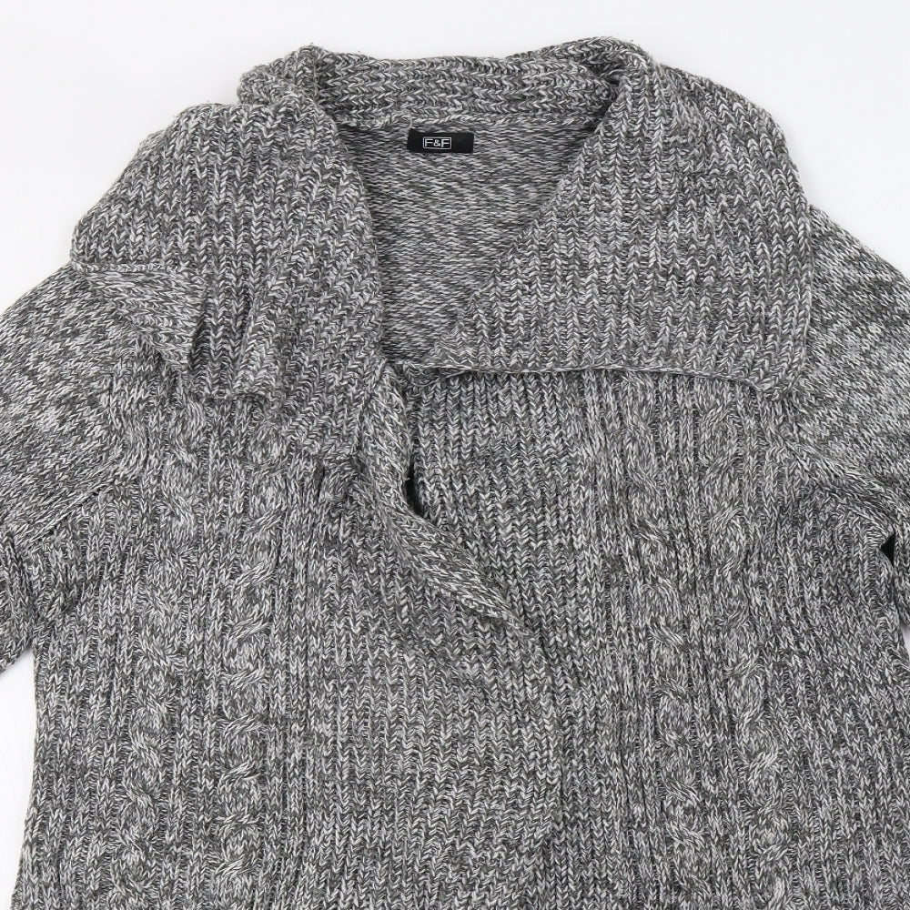 F&F Womens Grey   Cardigan Jumper Size 18