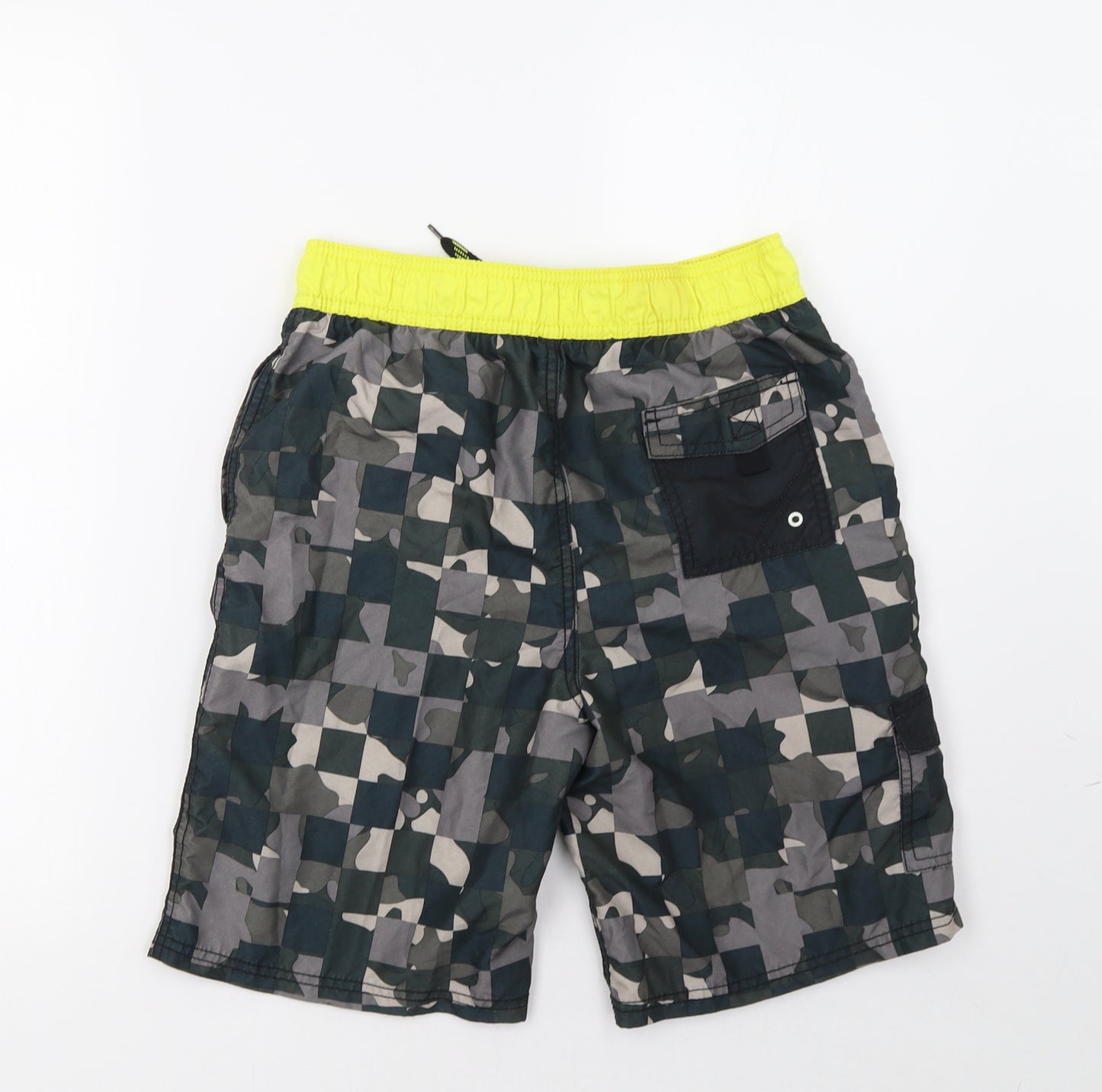 George Boys Green Camouflage  Sweat Shorts Size 12-13 Years
