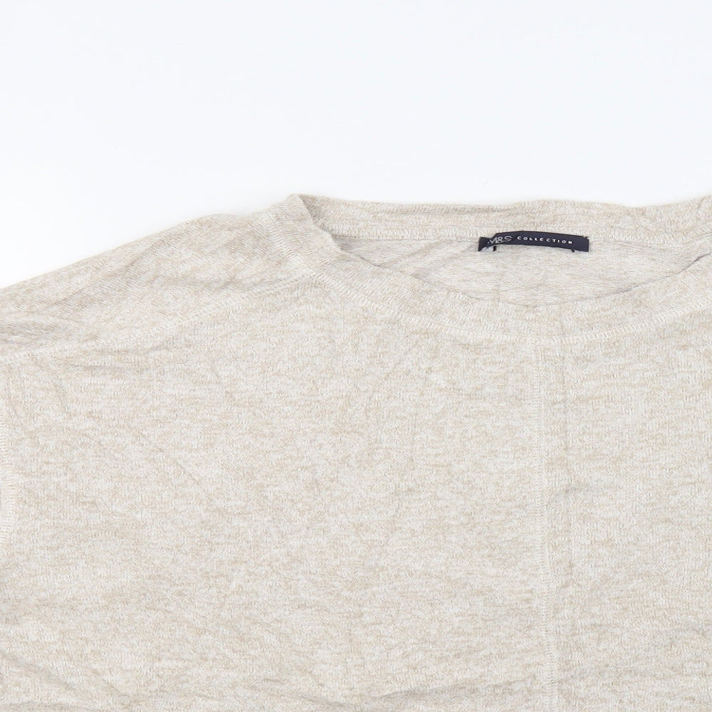 Marks and Spencer Womens Beige   Pullover Sweatshirt Size 16