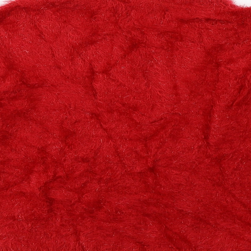 Matalan Womens Red   Pullover Sweatshirt Size S  - christmas