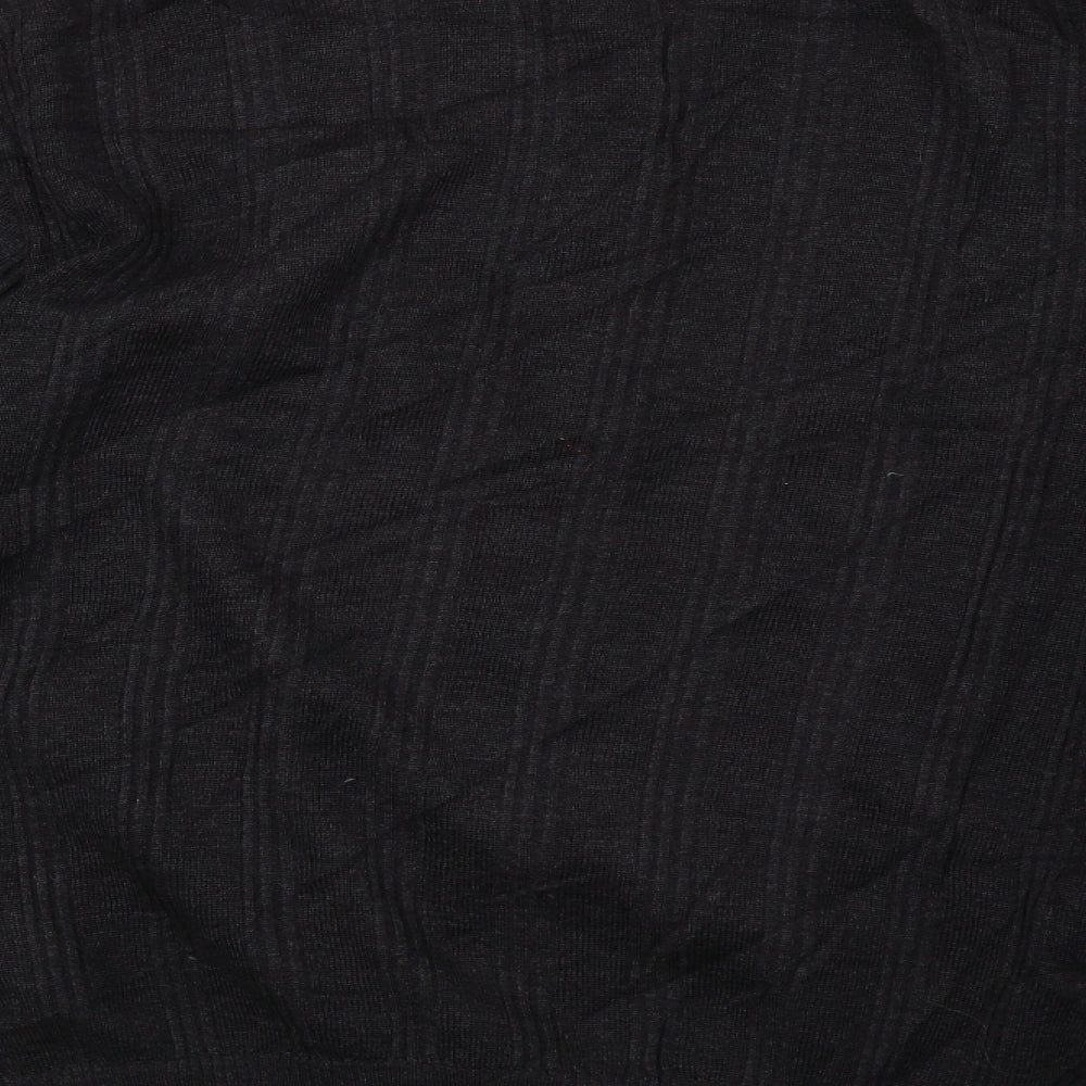 Marks and Spencer Mens Black  Knit Full Zip Sweatshirt Size 2XL