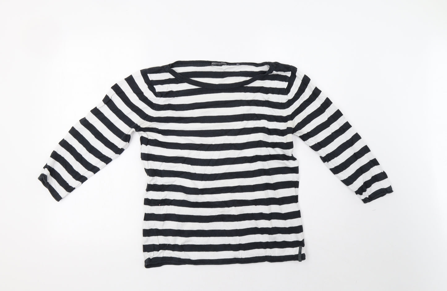 Marc O'Polo Womens Blue Striped  Pullover Sweatshirt Size L