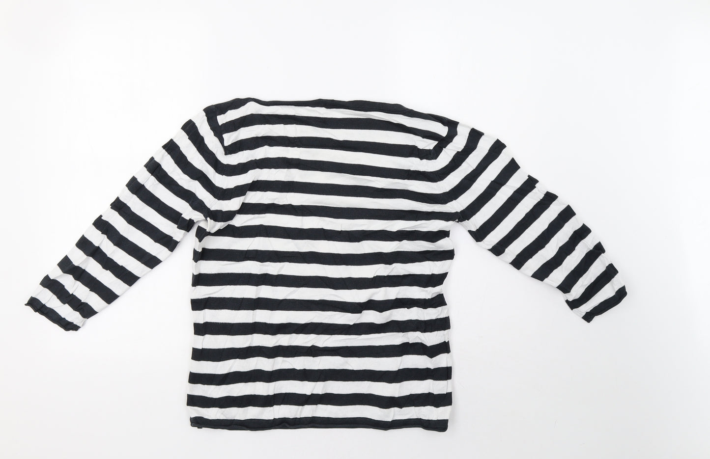 Marc O'Polo Womens Blue Striped  Pullover Sweatshirt Size L