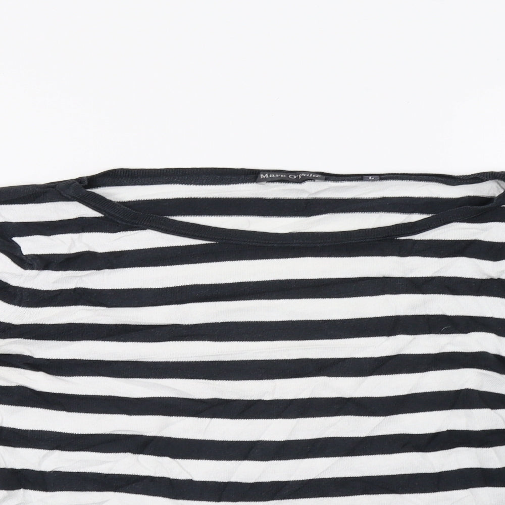 Marc O'Polo Womens Blue Striped  Pullover Sweatshirt Size L