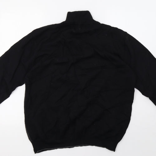 Matalan Mens Black   Full Zip Sweatshirt Size L