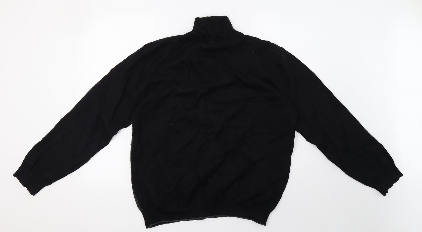 Matalan Mens Black   Full Zip Sweatshirt Size L
