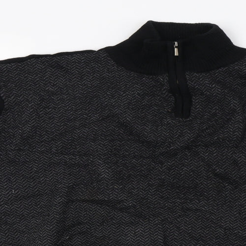 Matalan Mens Black   Full Zip Sweatshirt Size L