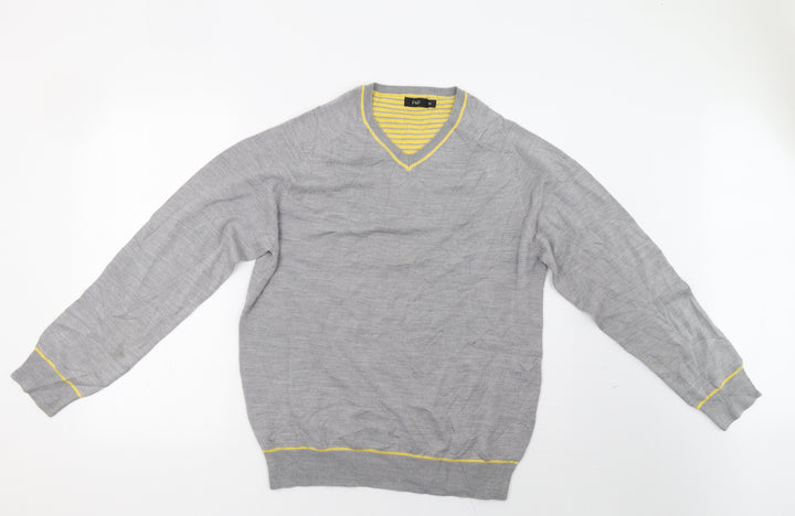 F&F Mens Grey Pullover Sweatshirt Size M