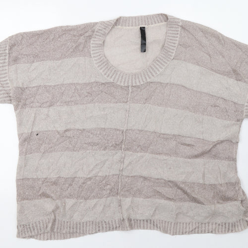 Preworn Womens Beige   Pullover Sweatshirt Size 22