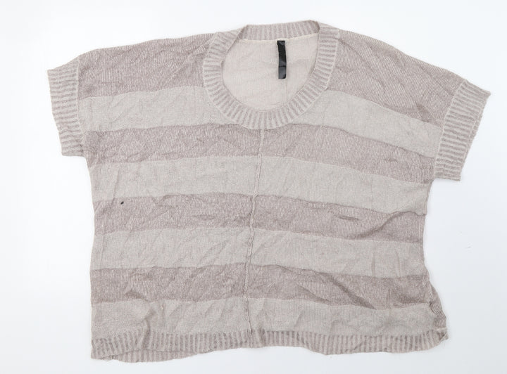 Preworn Womens Beige   Pullover Sweatshirt Size 22
