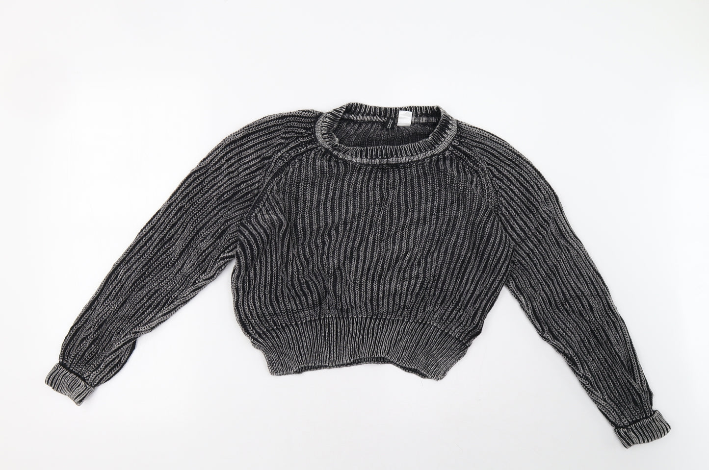 H&M Womens Grey   Pullover Sweatshirt Size S