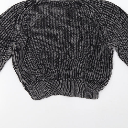 H&M Womens Grey   Pullover Sweatshirt Size S
