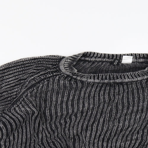 H&M Womens Grey   Pullover Sweatshirt Size S