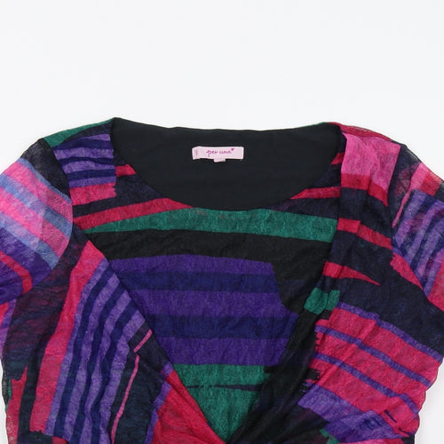 Marks and Spencer Womens Multicoloured Plaid  Pullover Sweatshirt Size 16