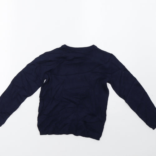 Lupilu Girls Blue  Knit Pullover Sweatshirt Size 5-6 Years  - Christmas