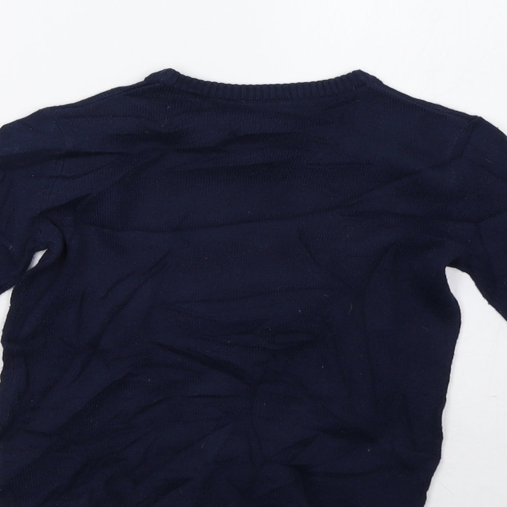 Lupilu Girls Blue  Knit Pullover Sweatshirt Size 5-6 Years  - Christmas