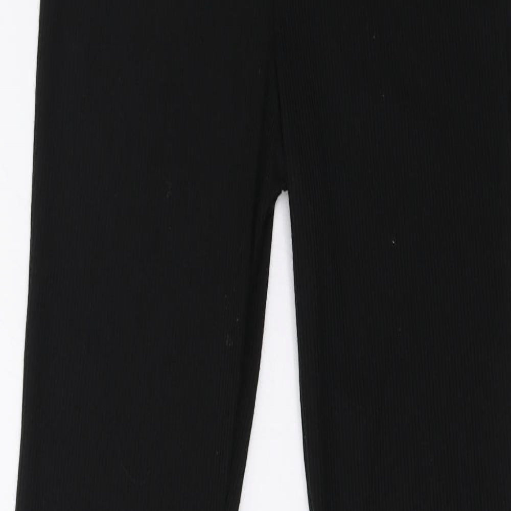 PRETTYLITTLETHING Womens Black   Sweatpants Trousers Size 8 L34 in