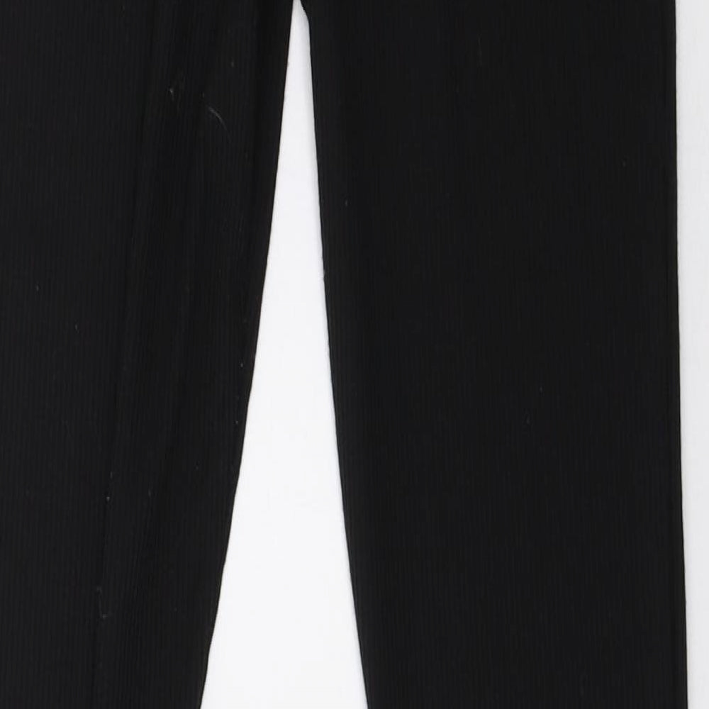 PRETTYLITTLETHING Womens Black   Sweatpants Trousers Size 8 L34 in