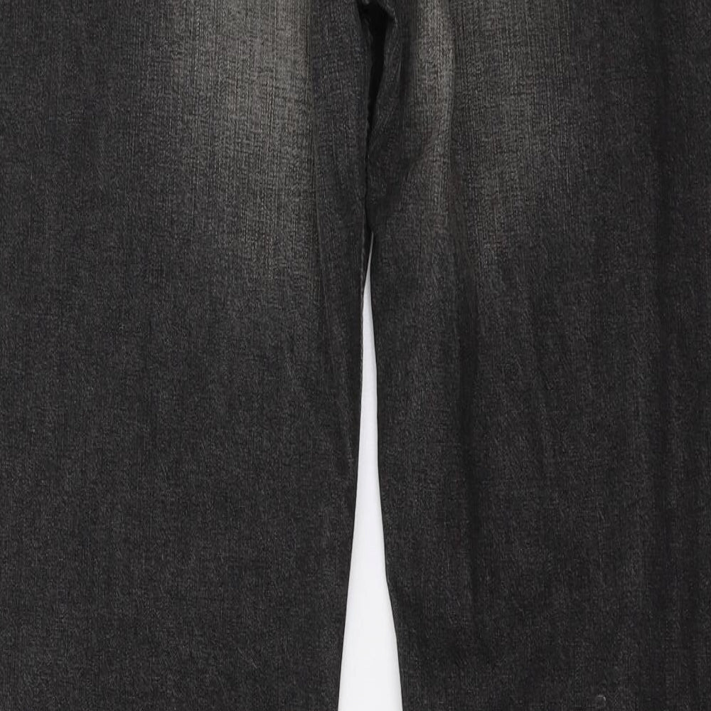 Tommy Hilfiger Mens Black  Denim Straight Jeans Size 32 L34 in