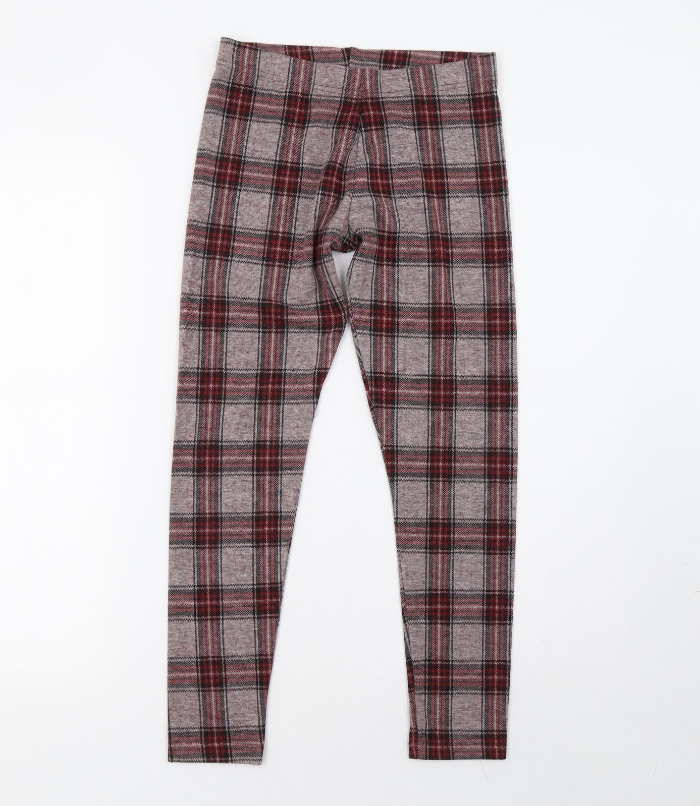 NEXT Girls Red Check   Trousers Size 11 Years