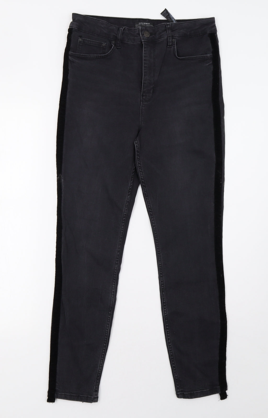 Zara Womens Grey  Denim Skinny Jeans Size 10 L30 in