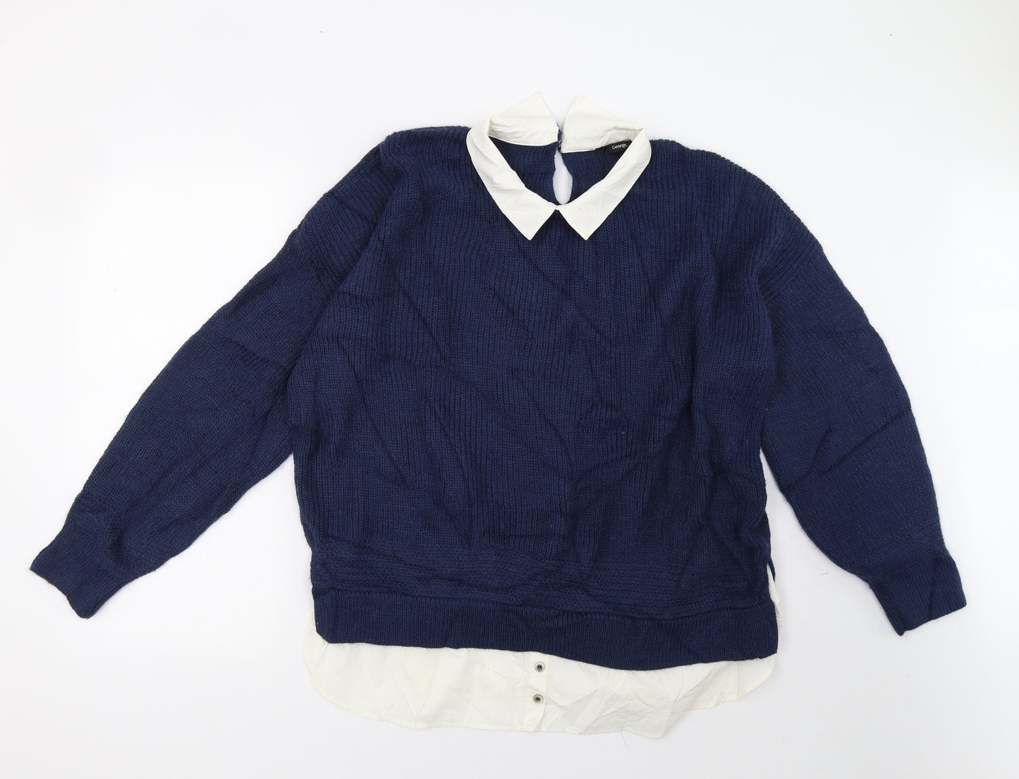 George Womens Blue   Pullover Sweatshirt Size XL